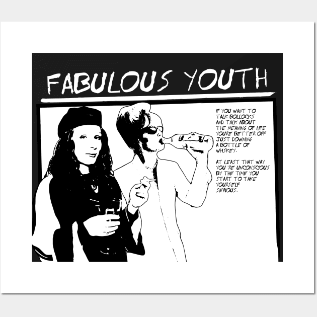 fabulous youth - black version Wall Art by Naive Rider